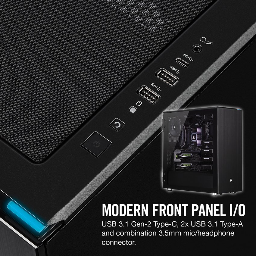 Vỏ Case Corsair  678C TG (Mid Tower/Màu Đen) - CC-9011167-WW