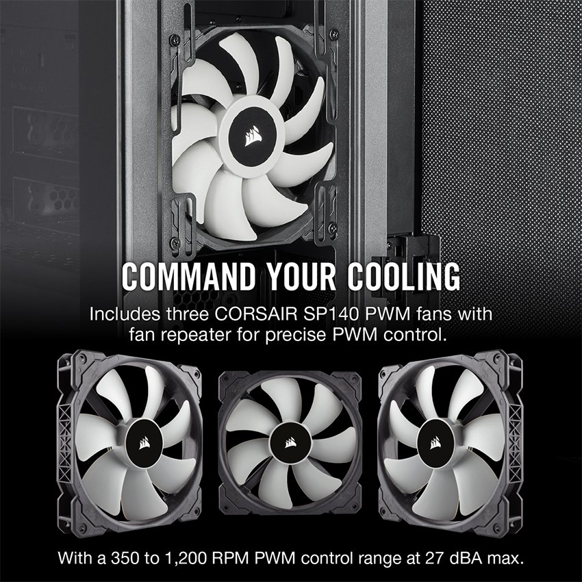 Vỏ Case Corsair  678C TG (Mid Tower/Màu Đen) - CC-9011167-WW