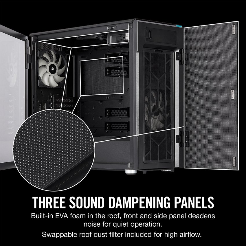Vỏ Case Corsair  678C TG (Mid Tower/Màu Đen) - CC-9011167-WW