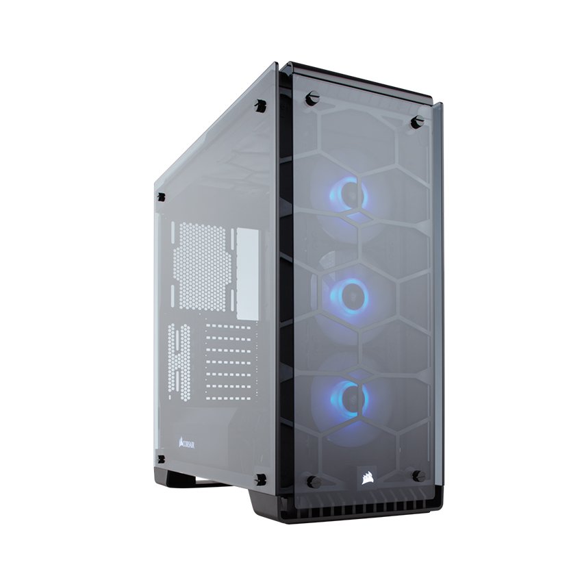 Vỏ Case Corsair 570X (MidTower/Màu Xanh/Led RGB) 