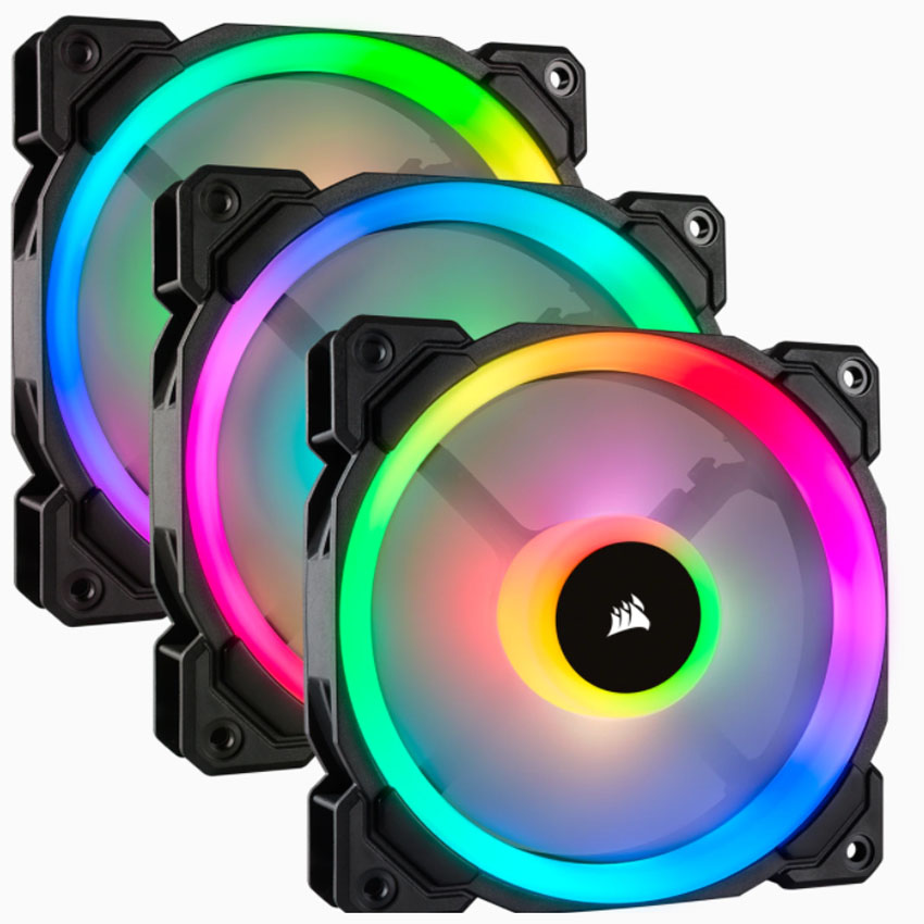 Bộ 3 quạt máy tính 120mm Corsair LL120 RGB kèm Node PRO - CO-9050072-WW