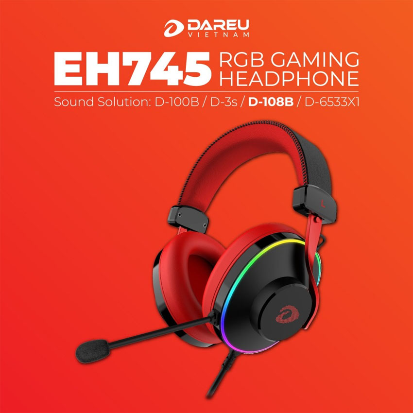 Tai nghe Dareu EH745 (USB 7.1, RGB)