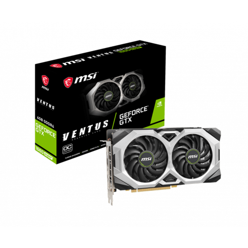 VGA MSI GTX 1660 Super VENTUS OC (6GB GDDR6, 192-bit, HDMI+DP, 1x8-pin)