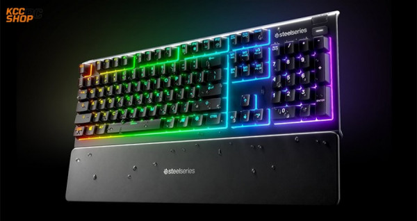 Bàn phím SteelSeries APEX 3 RGB Water Resistant Whisper-Quiet Switches Gaming Black (64795)