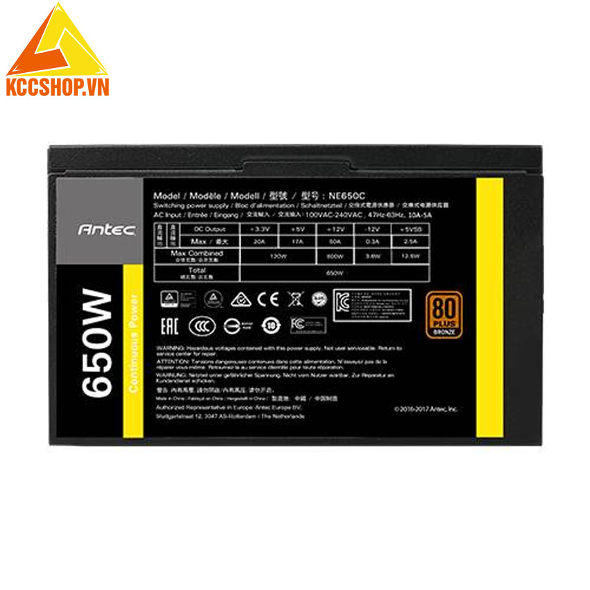 Nguồn máy tính NE650C V2 - 650W 80 Plus Bronze