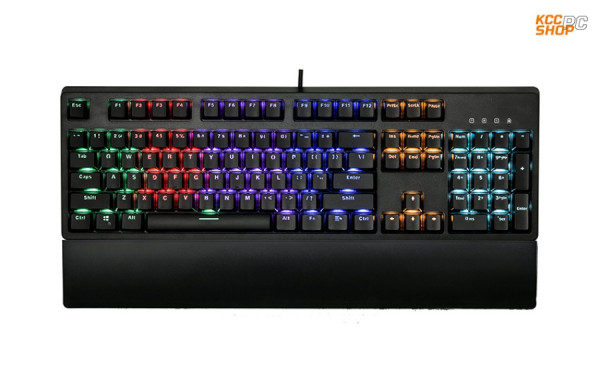 Bàn phím cơ quang Edra EK3104 Optical đen (USB/Rainbow/LK Blue sw)