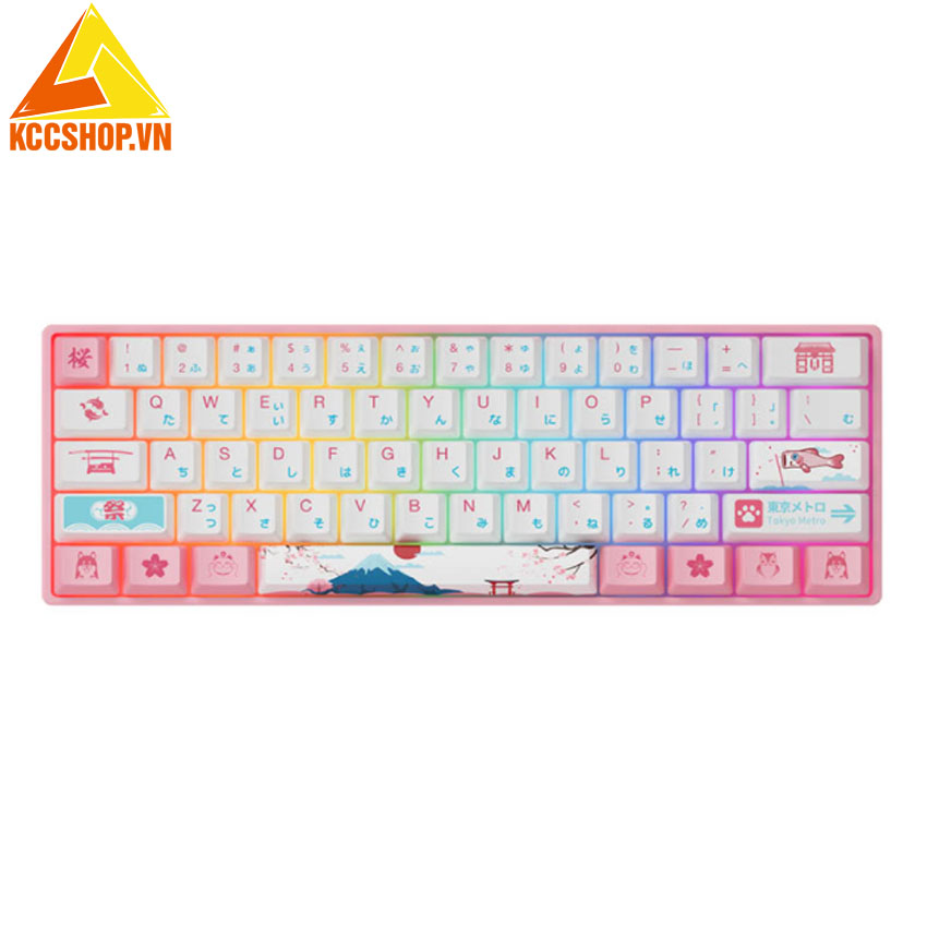 Bàn phím cơ AKKO 3061 World Tour Tokyo R2 RGB (Gateron switch / Pre-Lubed)