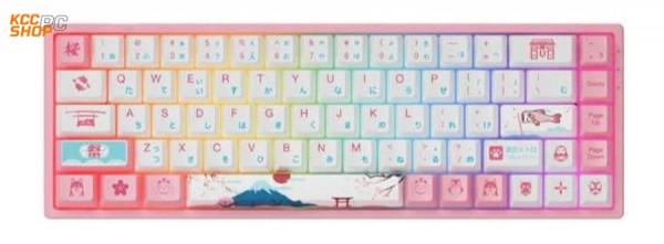 Bàn phím cơ AKKO 3068 v2 World Tour Tokyo R2 RGB – Bluetooth 5.0 (Gateron switch / Foam tiêu âm / Pre-Lubed)