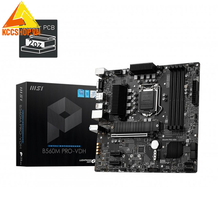Mainboard MSI B560M PRO-VDH(Intel B560, Socket 1200, m-ATX, 4 khe RAM DDR4)