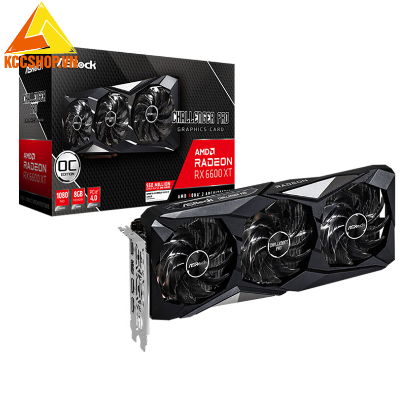 VGA ASROCK Radeon RX 6600 XT Challenger Pro 8GB OC (RX6600XT CLP 8GO)