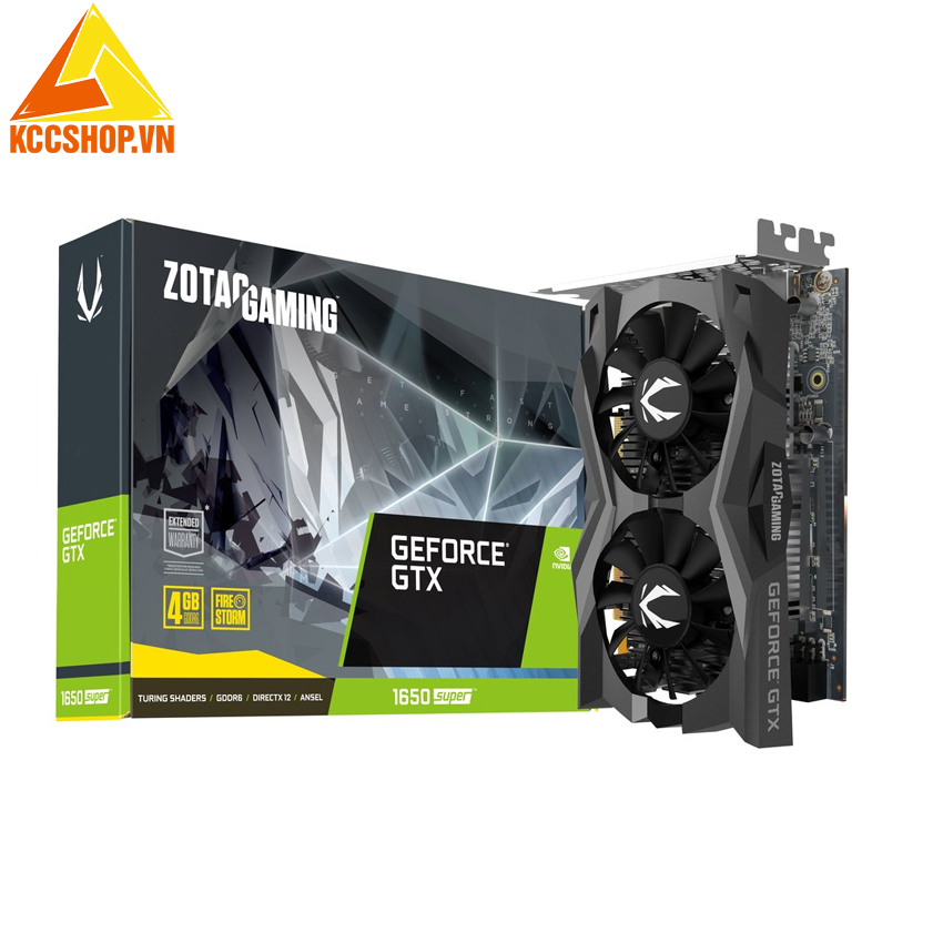 VGA Zotac GTX 1650 Super 4G GDDR6 Gaming Twin Fan ( 4GB GDD6, 256-bit, HDMI +DP, 1x6-pin)
