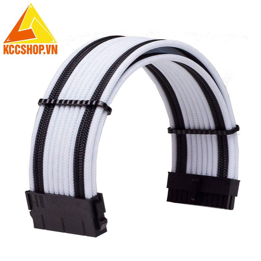Dây nguồn bọc lưới 24 pin nối dài- Đủ Màu
