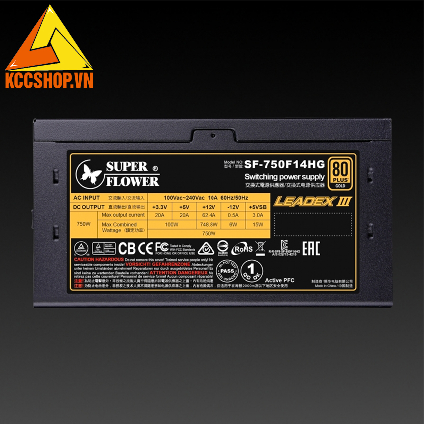 Nguồn máy tính Super Flower Leadex III Gold 750W ( SF-750F14HG ) 