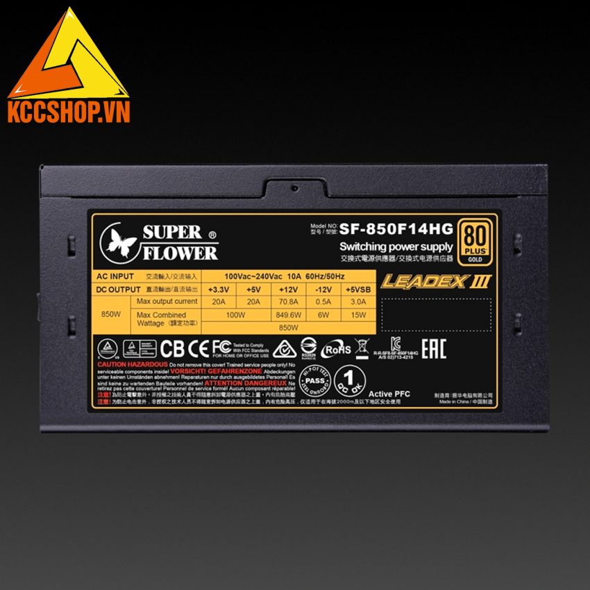 Nguồn máy tính Super Flower Leadex III Gold 850W ( SF-850F14HG )