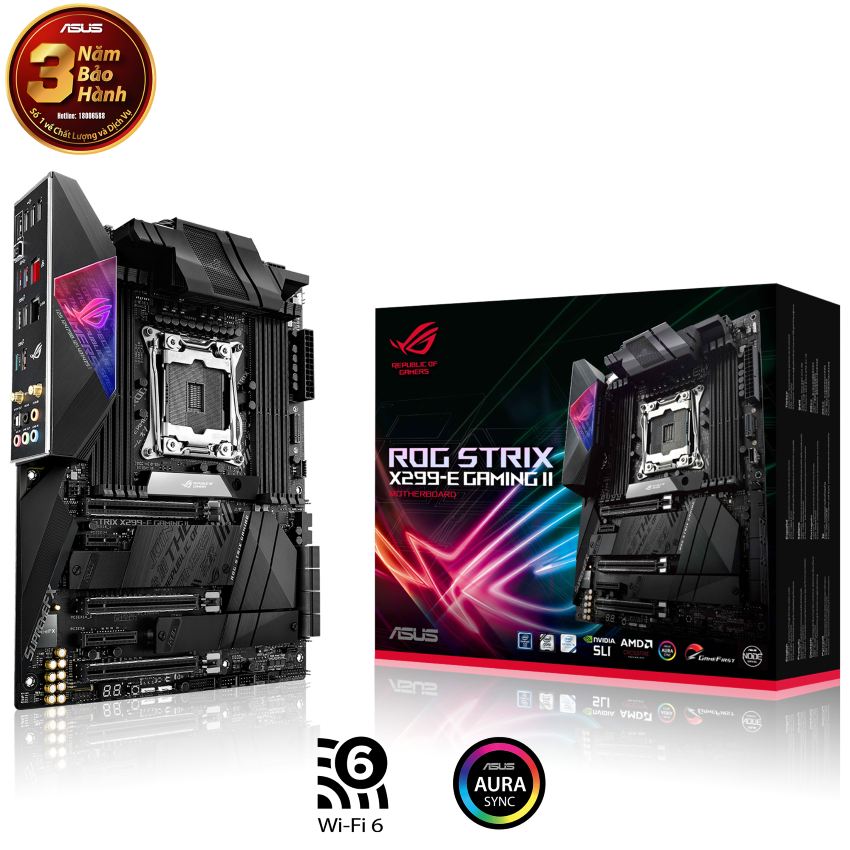 Mainboard ASUS ROG STRIX X299 - E GAMING II (Intel X299, Socket 2066, ATX,8 khe RAM DDR4)