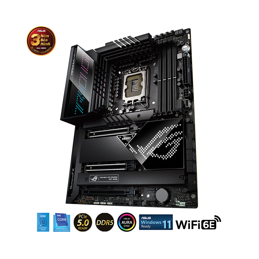 Mainboad Asus ROG MAXIMUS Z690 HERO (Intel Z690, Socket 1700, ATX, 4 khe RAM DDR5)