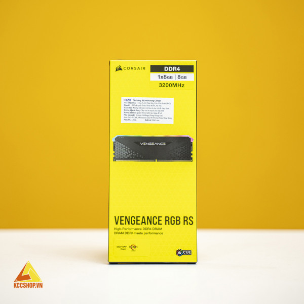 Ram CORSAIR VENGEANCE RGB RS 8GB (1x8GB) DDR4 3200MHz (CMG8GX4M1E3200C16)