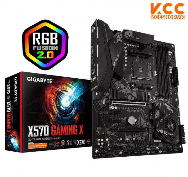 Mainboard GIGABYTE X570 GAMING X (AMD X570, Socket AM4, ATX, 4 khe RAM DDR4)