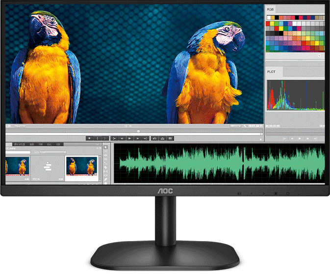 Màn hình AOC 24B2XHM/74 (23.8inch/FHD/VA/75Hz/6ms/250nits/HDMI+VGA)