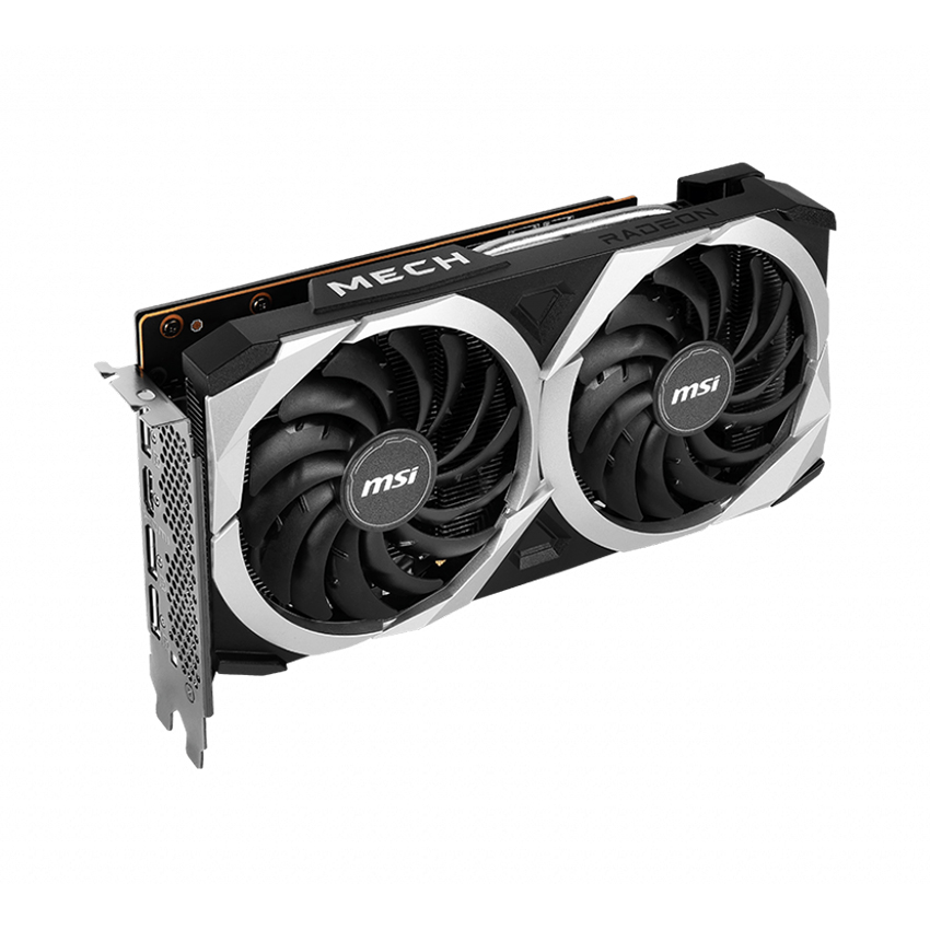Card màn hình MSI Radeon RX 6600 MECH 2X 8GB (8GB GDDR6, 128-bit, HDMI+DP, 1x8-pin)