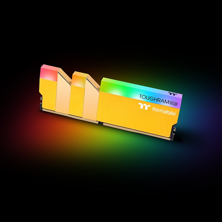 RAM TOUGHRAM RGB Memory DDR4 3600MHz 16GB (8GB x2)-Metallic Gold