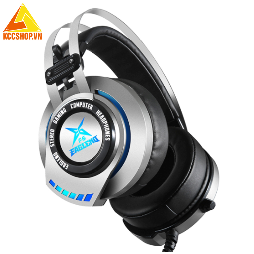 Tai nghe gaming giả lập 7.1 EAGLEND F6 Iron Gray - JACK USB