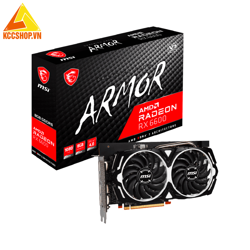 VGA MSI RX 6600 ARMOR 8G V1 DDR6