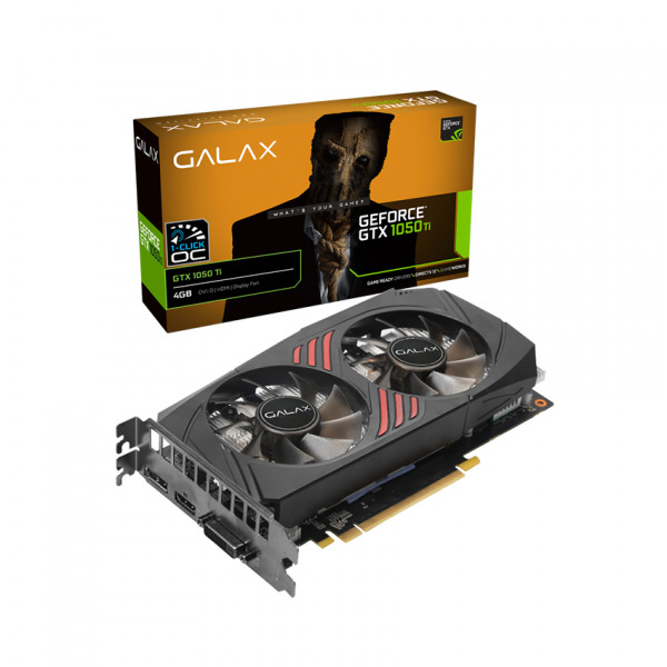 VGA GALAX GeForce GTX 1050 Ti (1-Click OC) 4GB GDDR5 (50IQH8DSQ3DD)