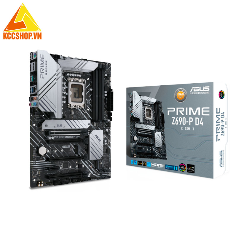 Mainboard ASUS PRIME Z690-P D4-CSM (Intel Z690, Socket 1700, ATX, 4 khe RAM DDR4)