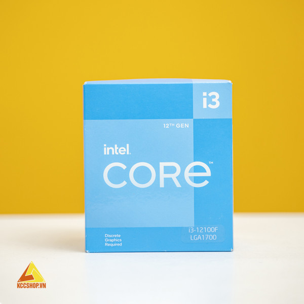 CPU Intel Core i3 12100F Chính Hãng (4.30GHz, 4 Cores 8 ThreadsSocket Intel LGA 1700)