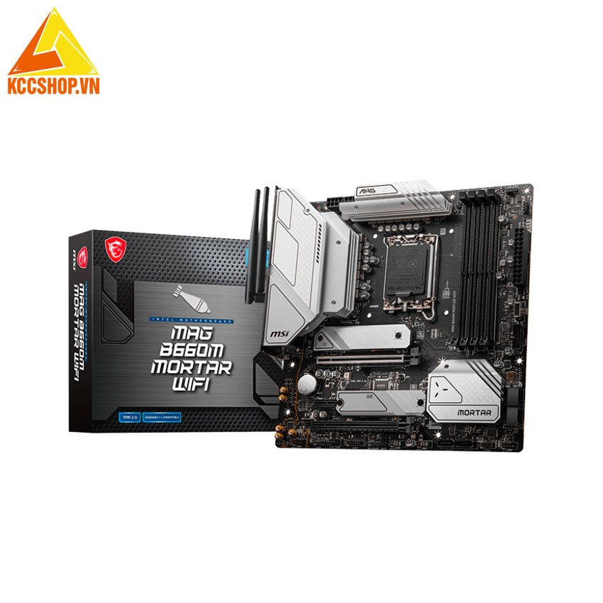 Mainboard MSI MAG B660M MORTAR WIFI(Intel B660, Socket 1700, m-ATX, 4 khe RAM DDR4)