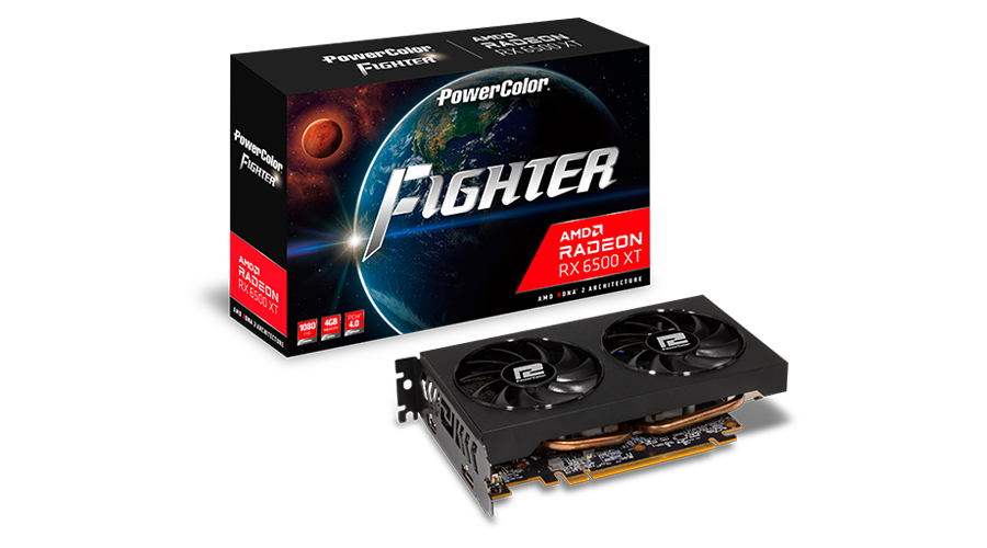 PowerColor Fighter AMD Radeon™ RX 6500 XT 4GB GDDR6