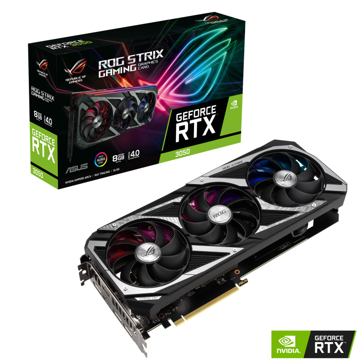 Card màn hình Asus ROG Strix GeForce RTX 3050 8GB