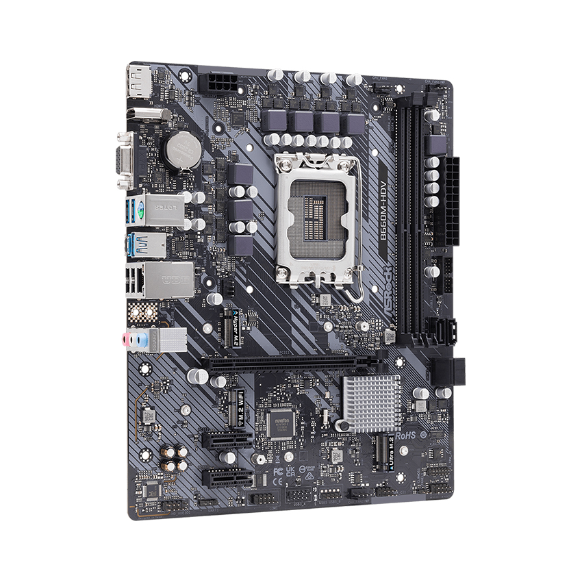Mainboard ASROCK B660M-HDV (Intel B660, Socket 1700, M-ATX, 2 khe RAM DDR4)