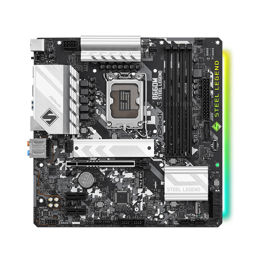 Mainboard ASROCK B660M STEEL LEGEND (Intel B660, Socket 1700, M-ATX, 4 khe RAM DDR4)