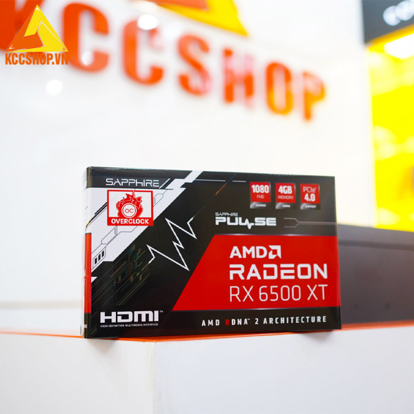 VGA SAPPHIRE PULSE RX 6500 XT GAMING OC 4GB