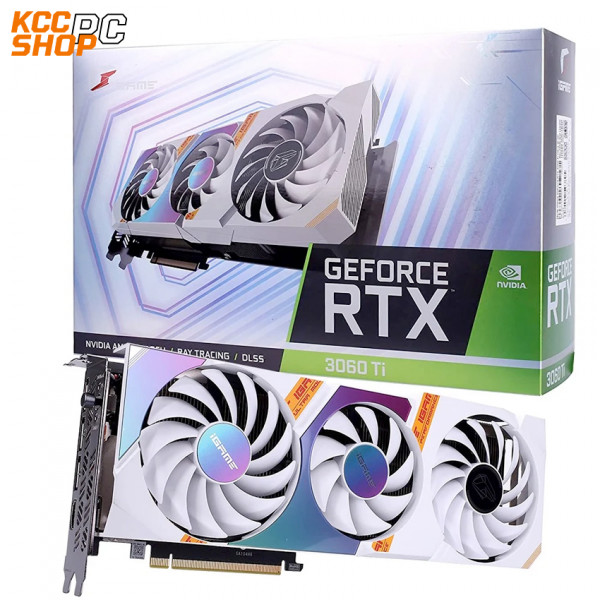 VGA Colorful iGame GeForce RTX 3060 TI 8GB Ultra White OC LHR-V ( Phiên bản mới DDR6X )