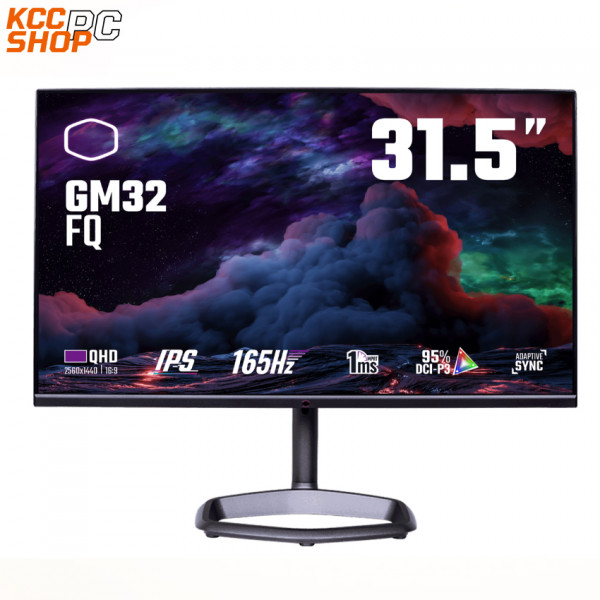 Màn hình Cooler Master GM32-FQ (31.5inch/QHD/BOE ADS/165Hz/1ms/400nits/HDMI+DP+USBC+USBA+USBB/Loa)