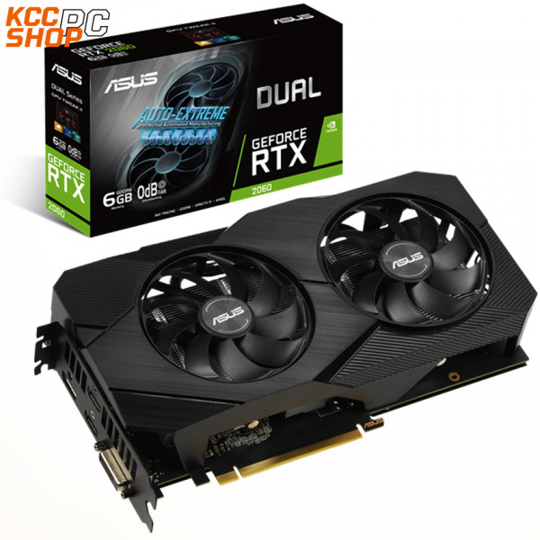 VGA ASUS DUAL-RTX2060-6G-EVO (6GB GDDR6, 192-bit, DVI+HDMI+DP, 1x8-pin)