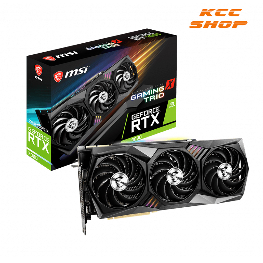 VGA MSI GeForce RTX 3090 GAMING X TRIO 24G (24GB GDDR6X, 384 bit, HDMI +DP, 3×8-pin)