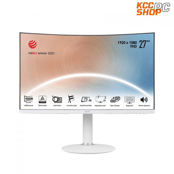 Màn hình MSI MD271CPW 27Inch FullHD 75Hz 4ms, Loa, Type-C, Cong