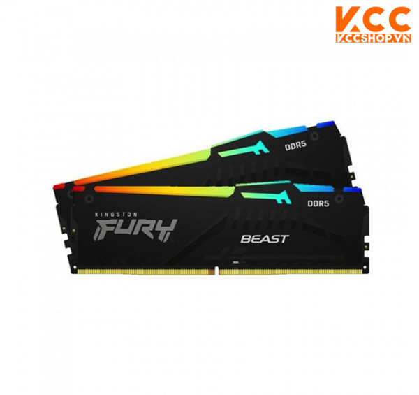 Ram Kingston FURY Beast RGB 64GB (2x32GB) DDR5 bus 5600Mhz (KF556C40BBAK2-64)