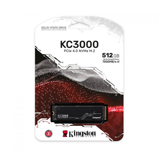 SSD Kingston KC3000 M.2 PCIe Gen4 x4 NVMe 512GB SKC3000S/512G