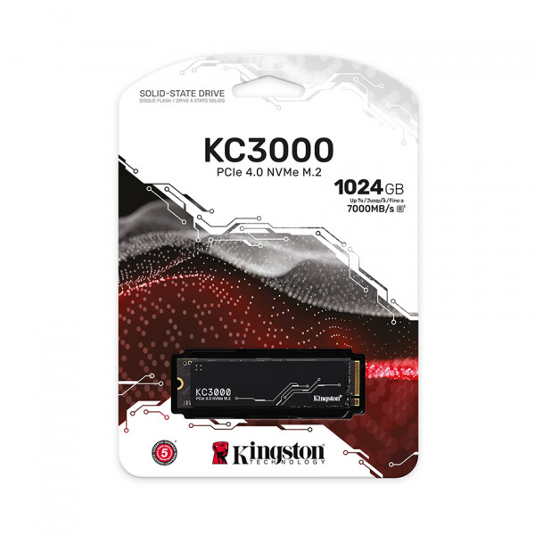 SSD Kingston KC3000 M.2 PCIe Gen4 x4 NVMe 1TB SKC3000S/1024G