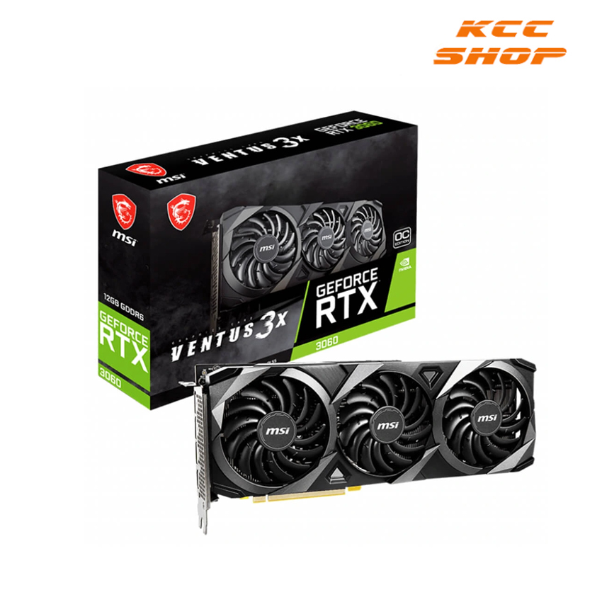 Card màn hình MSI RTX 3060 VENTUS 3X OC 12 GB (12GB GDDR6, 192-bit, HDMI +DP, 1x8-pin)