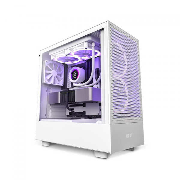 Vỏ máy tính NZXT H5 Flow White  (Mid Tower/Màu Trắng) (CC-H51FW-01)
