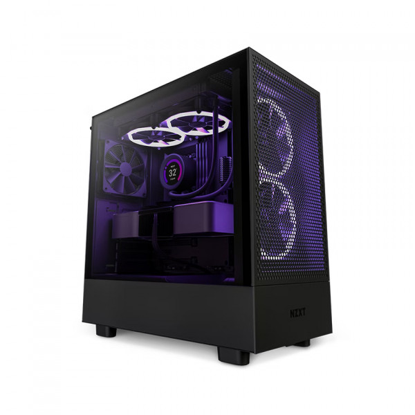Vỏ máy tính NZXT H5 Flow Black (Mid Tower/Màu Đen) (CC-H51FB-01)