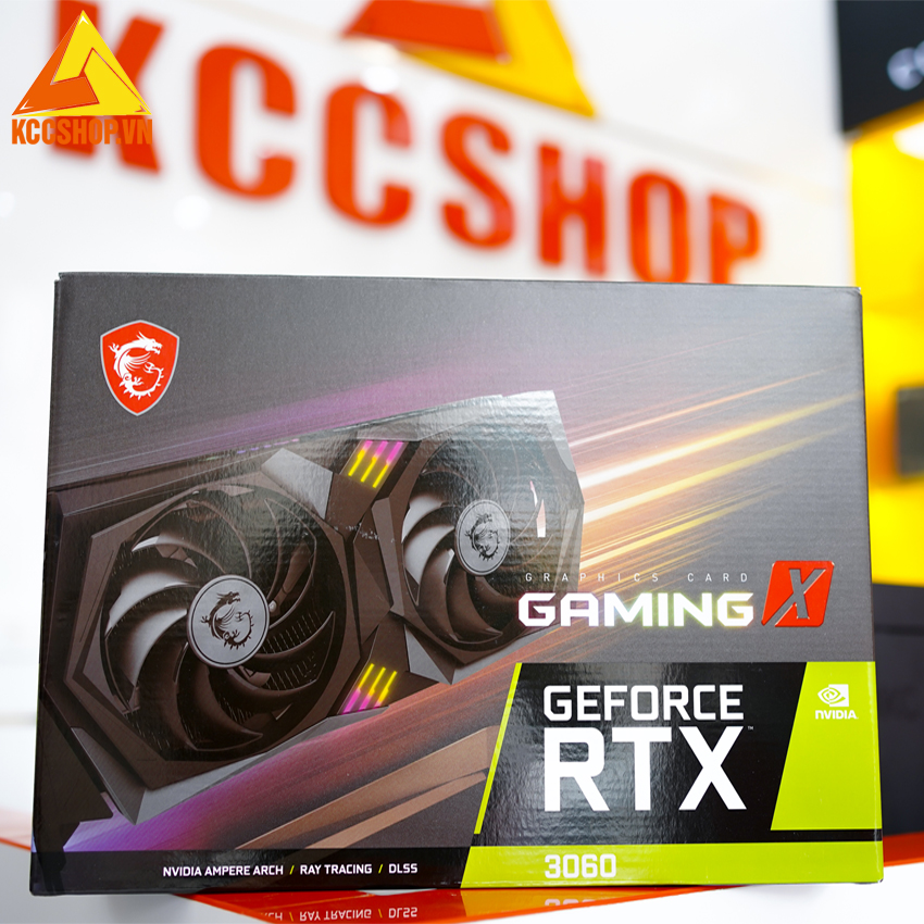 Card màn hình MSI RTX 3060 GAMING X 12GB (12GB GDDR6, 192-bit, HDMI +DP, 1×8-pin, 1×6-pin)
