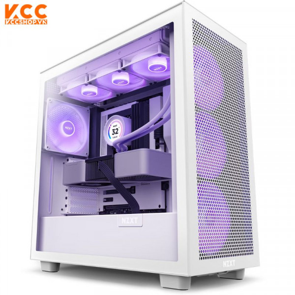 Vỏ case NZXT H7 Flow RGB White (CM-H71FW-R1)