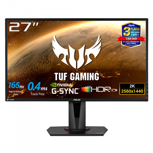 Màn hình HDR chuyên game ASUS TUF Gaming VG27BQ – 27 inch WQHD (2560x1440) 165Hz